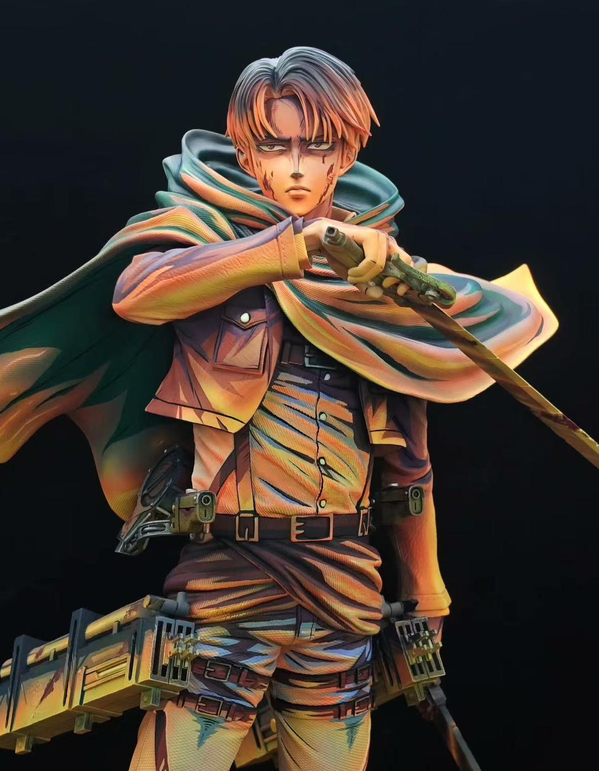 2d comic color comic attack on titan figure repaint - levi - Lyk Repaint