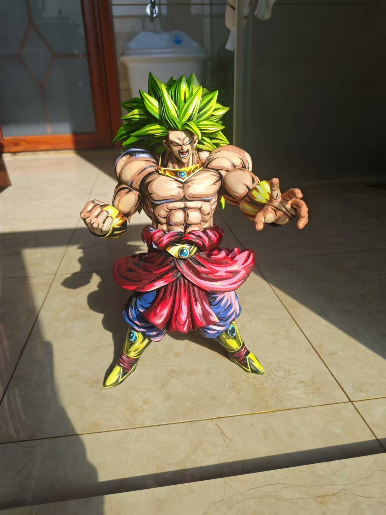 2d comic color comic dragonball figure repaint - broly - realistic style - Lyk Repaint