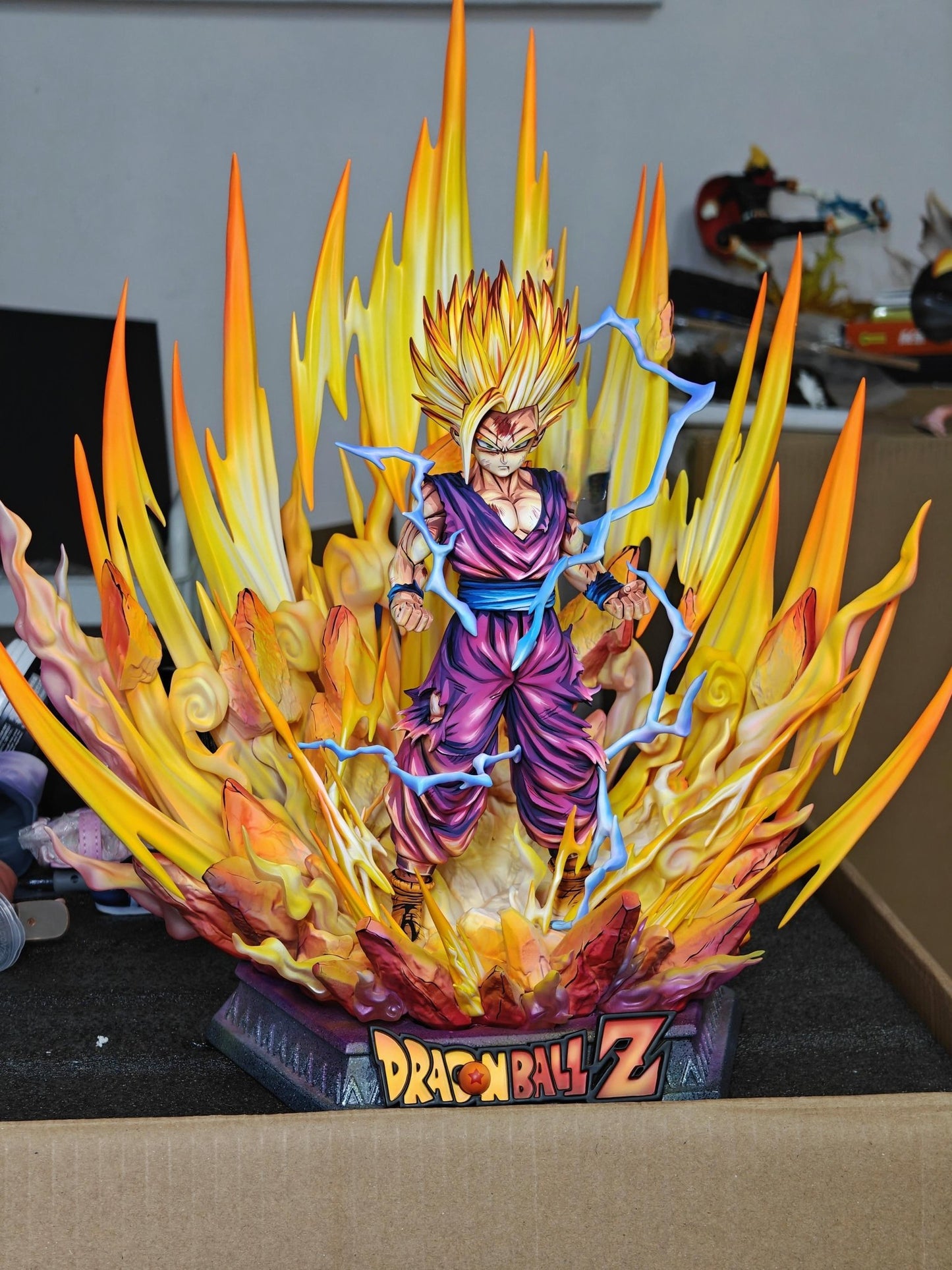 2d comic color comic dragonball figure repaint - gohan - super saiyan 2 - 1/6 - Lyk Repaint
