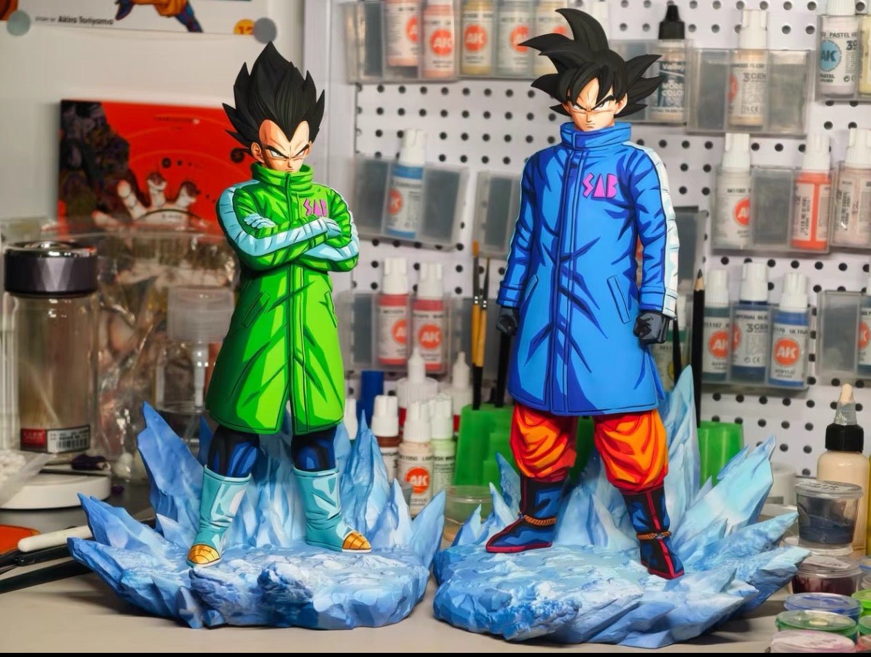 2d comic color comic dragonball figure repaint - goku and vegeta - Lyk Repaint