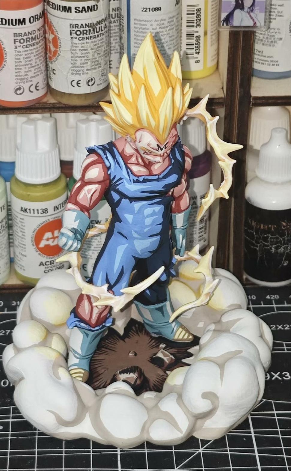 2d comic color comic dragonball figure repaint - Vegeta - Lyk Repaint