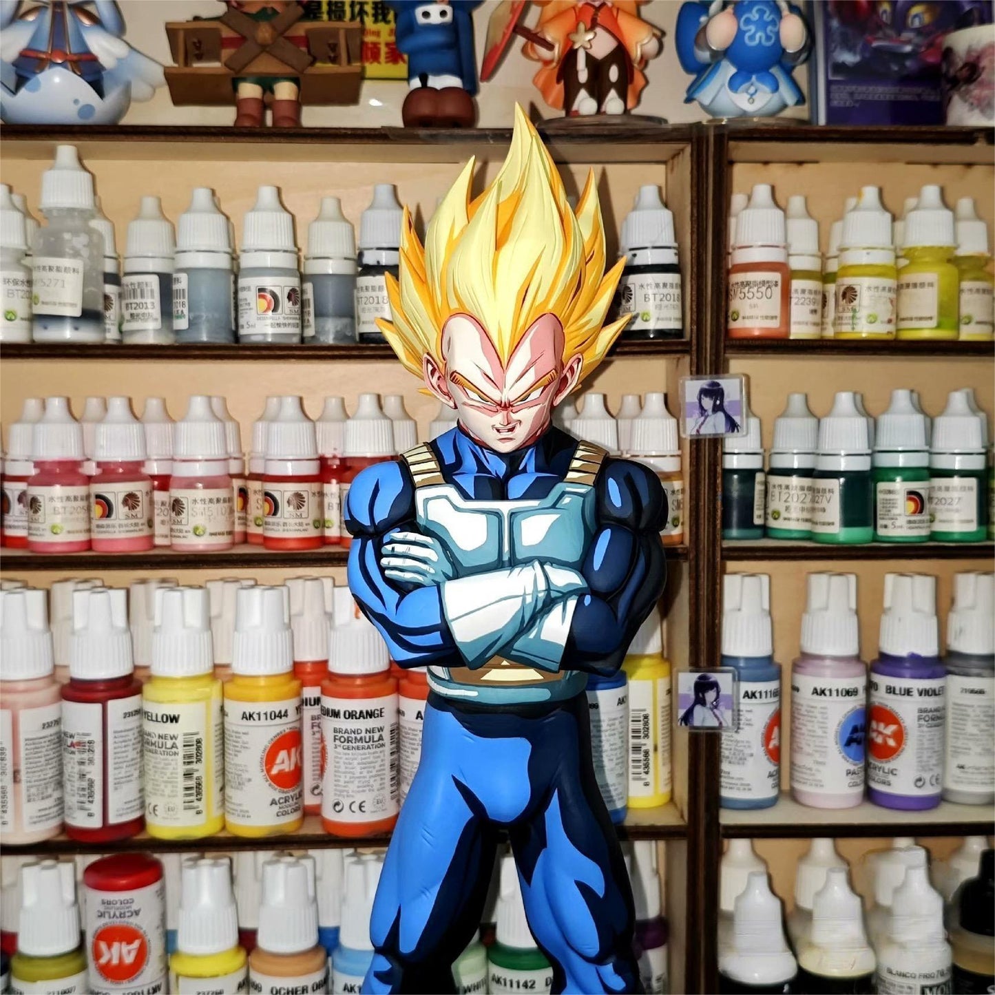 2d comic color comic dragonball figure repaint - Vegeta - gros - Lyk Repaint