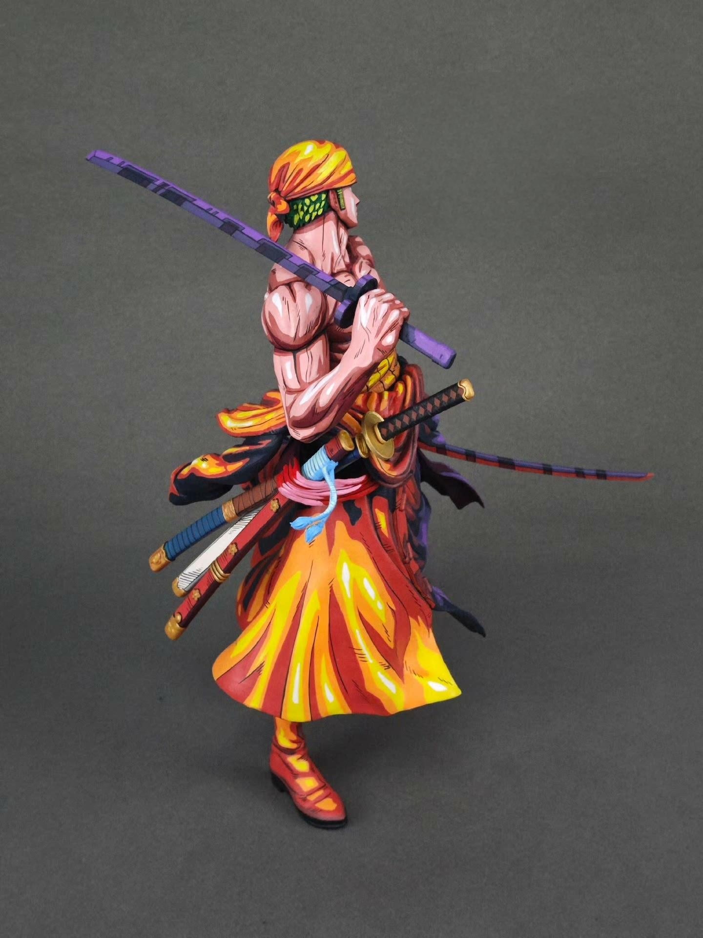 2d comic color comic dragonball figure repaint - zoro&loffy - Lyk Repaint