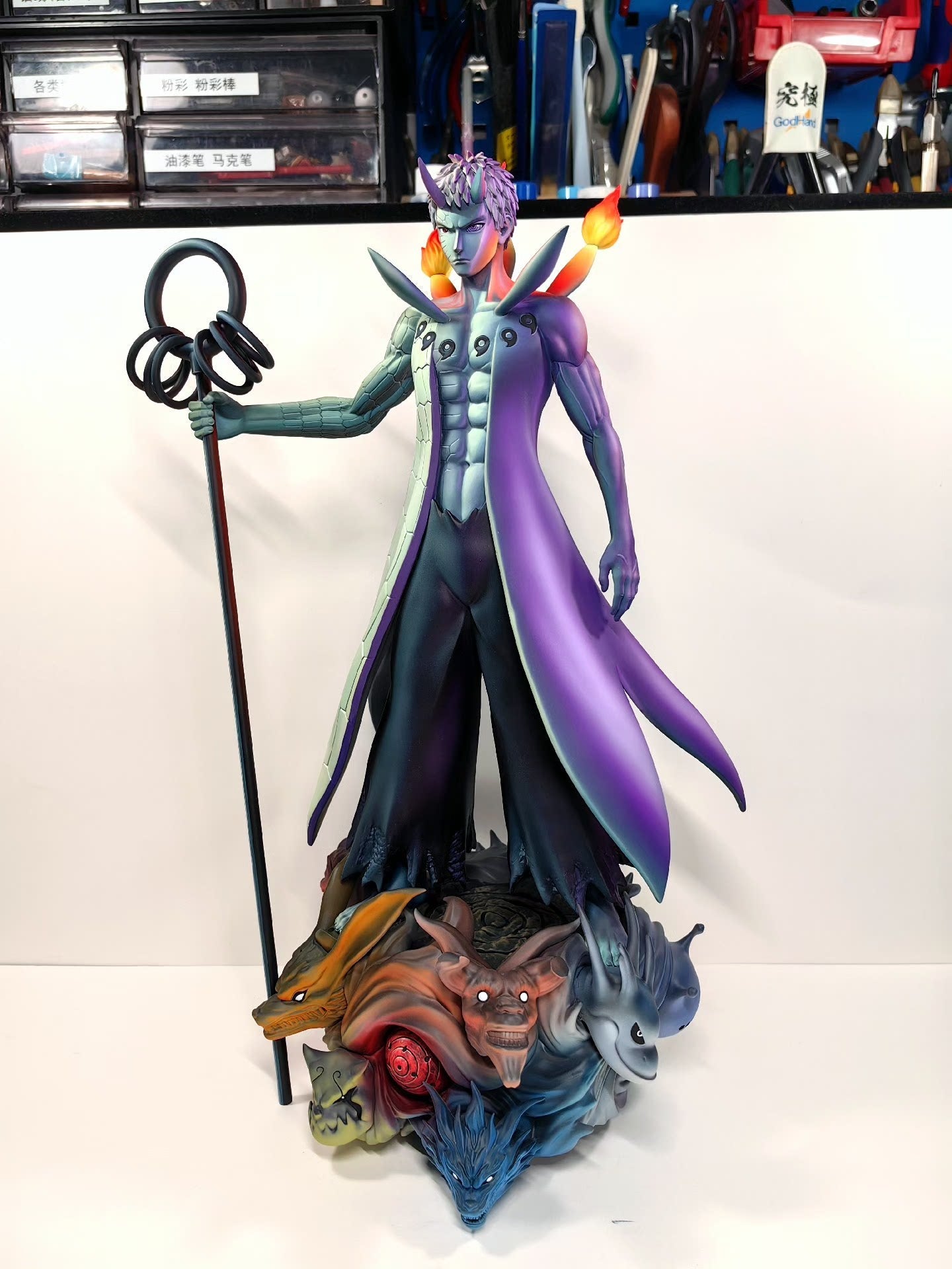 2d comic color comic Naruto figure repaint - Obito Uchiha - Lyk Repaint