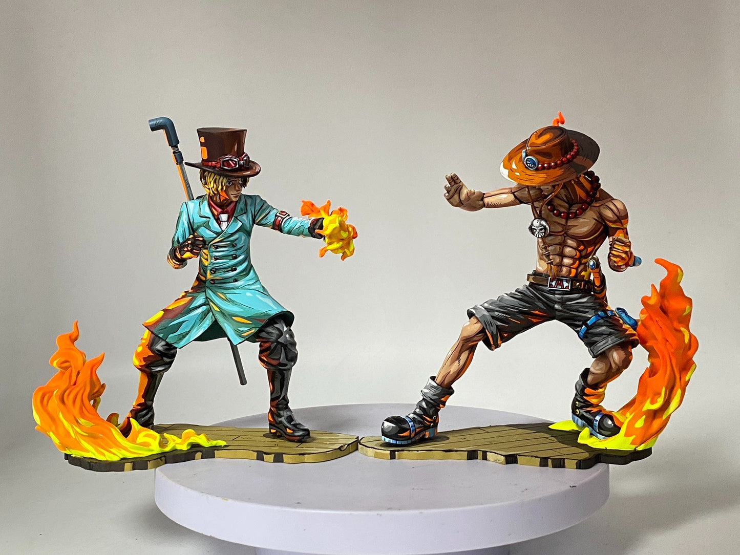 2d comic color comic onepiece figure repaint - ace - Lyk Repaint