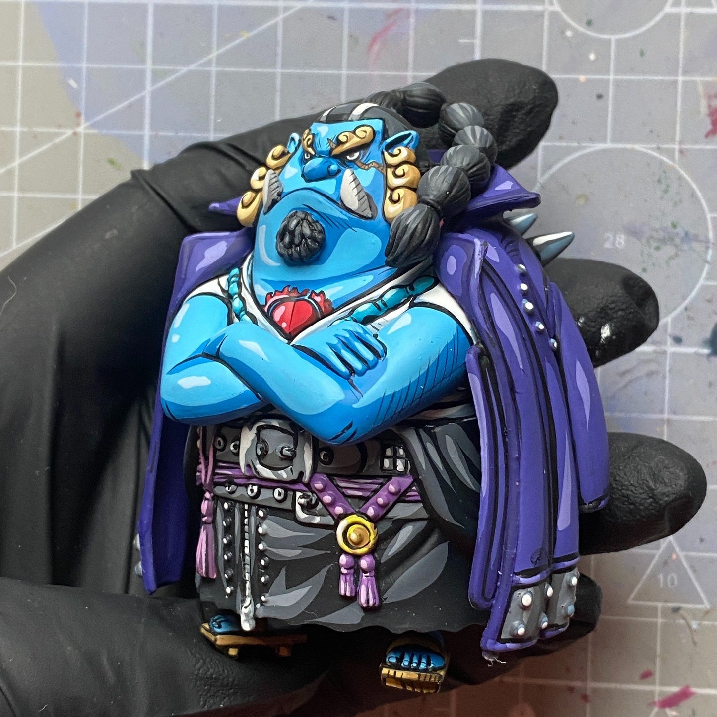 2d comic color comic onepiece figure repaint - jinbe - Lyk Repaint