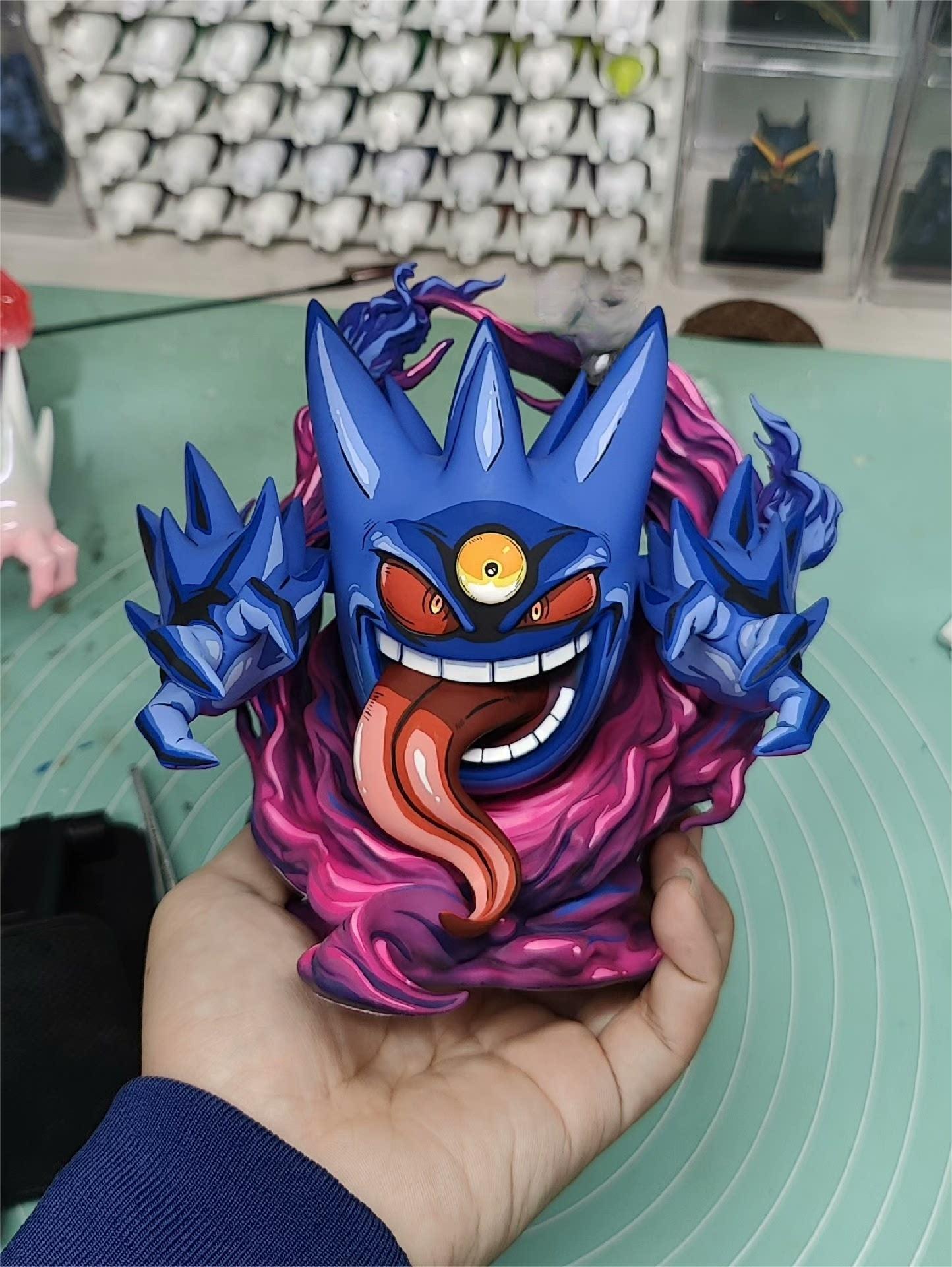 2d comic color comic Pokémon figure repaint-Gengar – Lyk Repaint