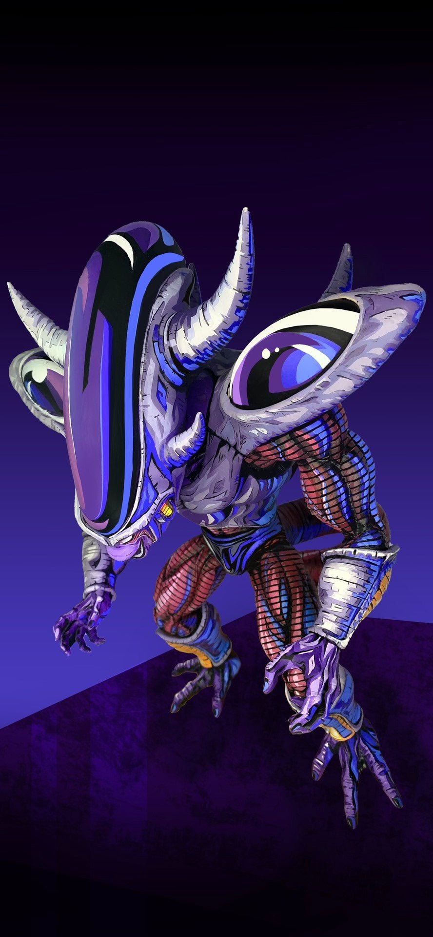 2d comic color comic dragonball figure repaint-Frieza - Lyk Repaint
