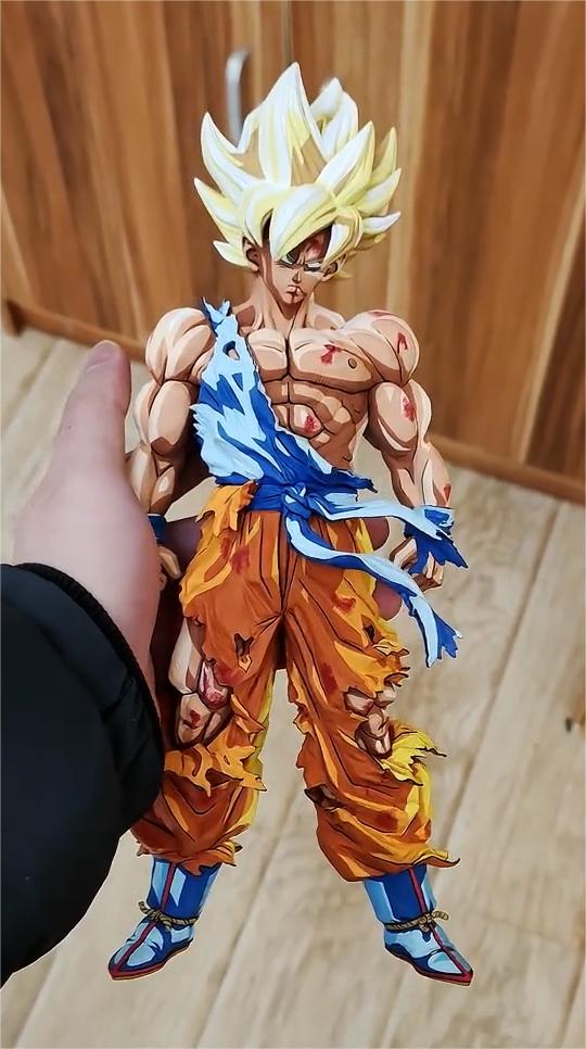 2d comic color comic dragonball figure repaint-ssj goku - Lyk Repaint
