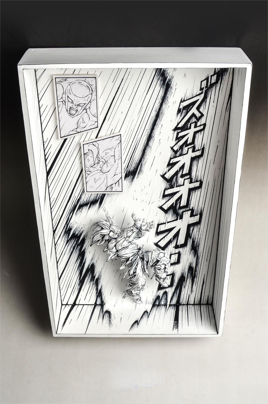 2d comic color comic figure repaint-goku with scene - Lyk Repaint