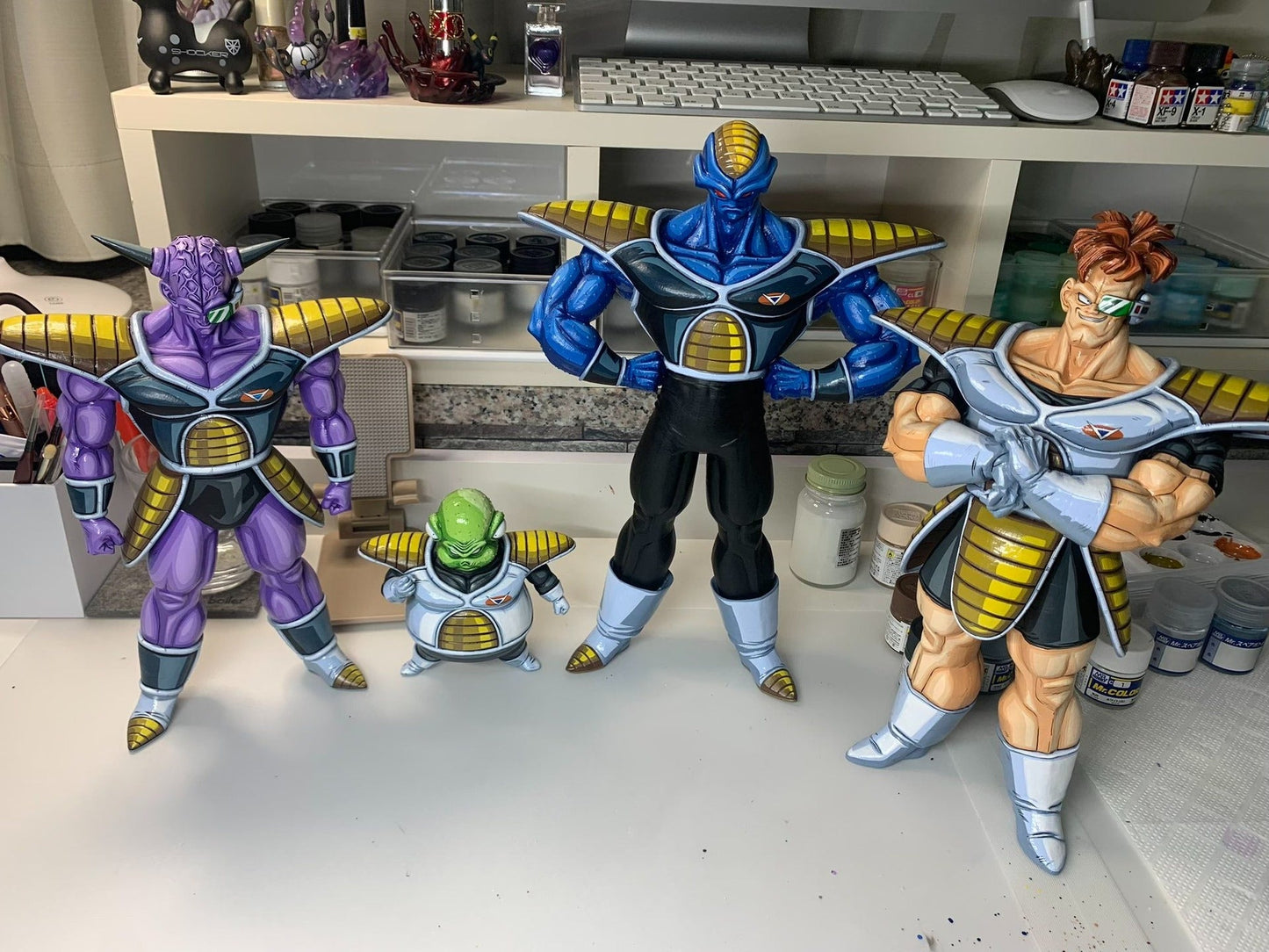 2d comic color dragon ball figure repaint-Ginyu Force - Lyk Repaint