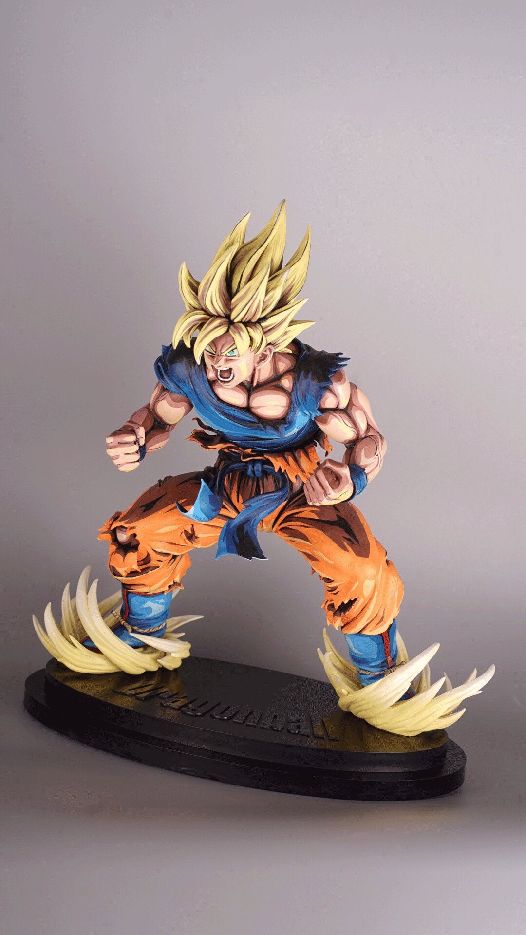 2d comic color dragon ball figure repaint-goku-make a fist - Lyk Repaint