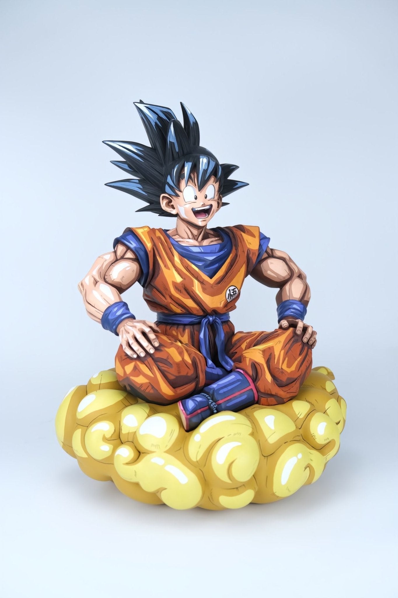2d Comic Color Dragonball Figure Repaint-Goku-sitting - Lyk Repaint