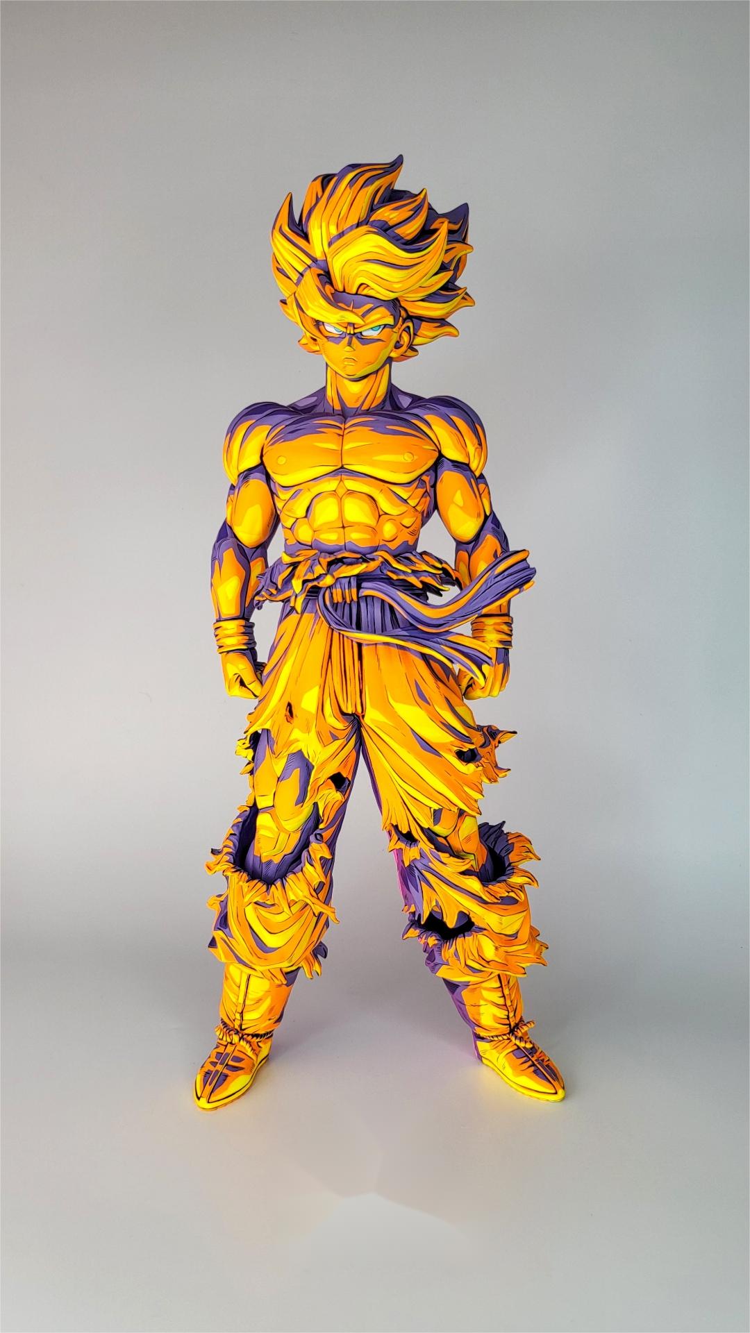 2d comic color dragonball figure repaint-goku-top repaint - Lyk Repaint