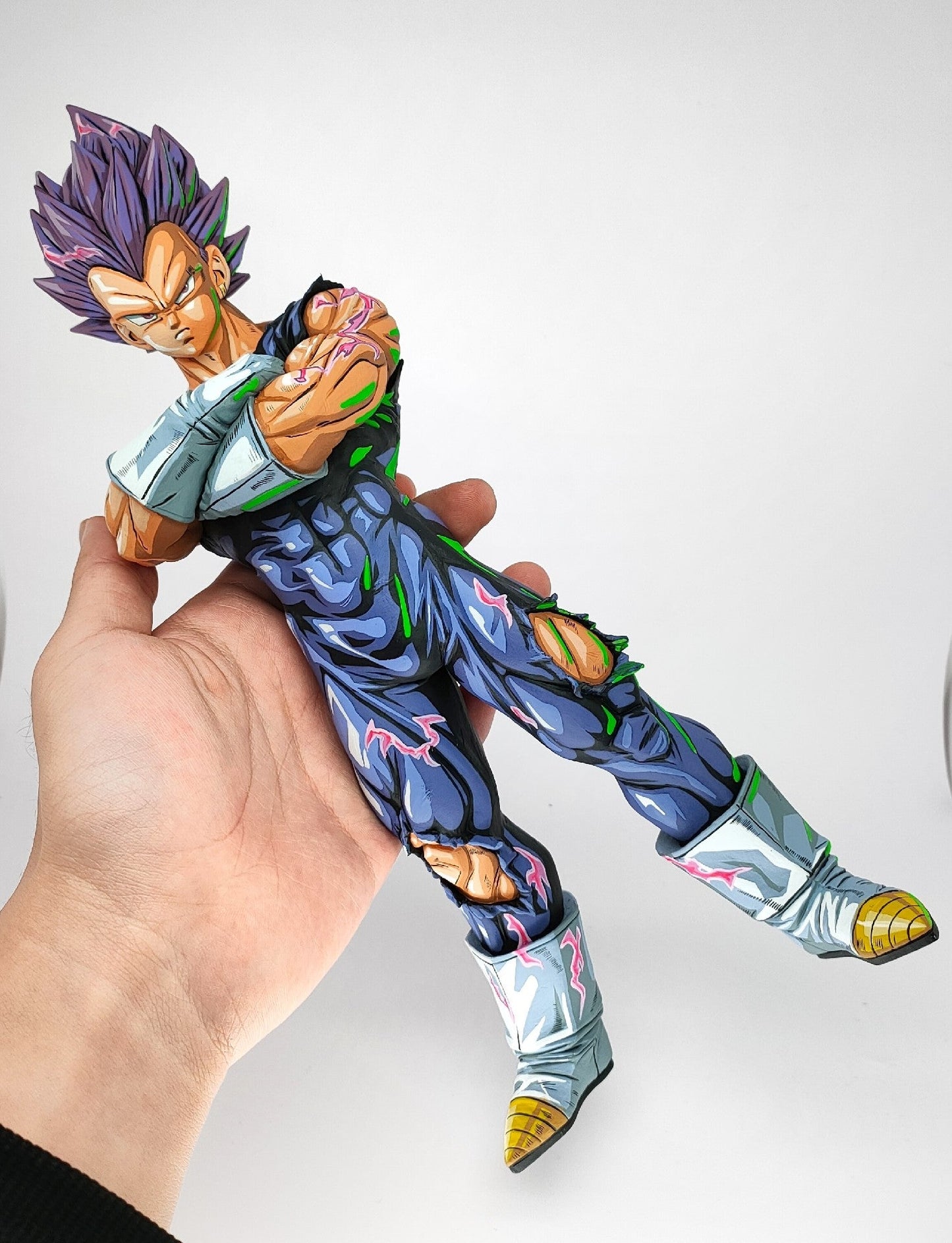 2d comic color dragonball figure repaint- Purple vegeta - Lyk Repaint