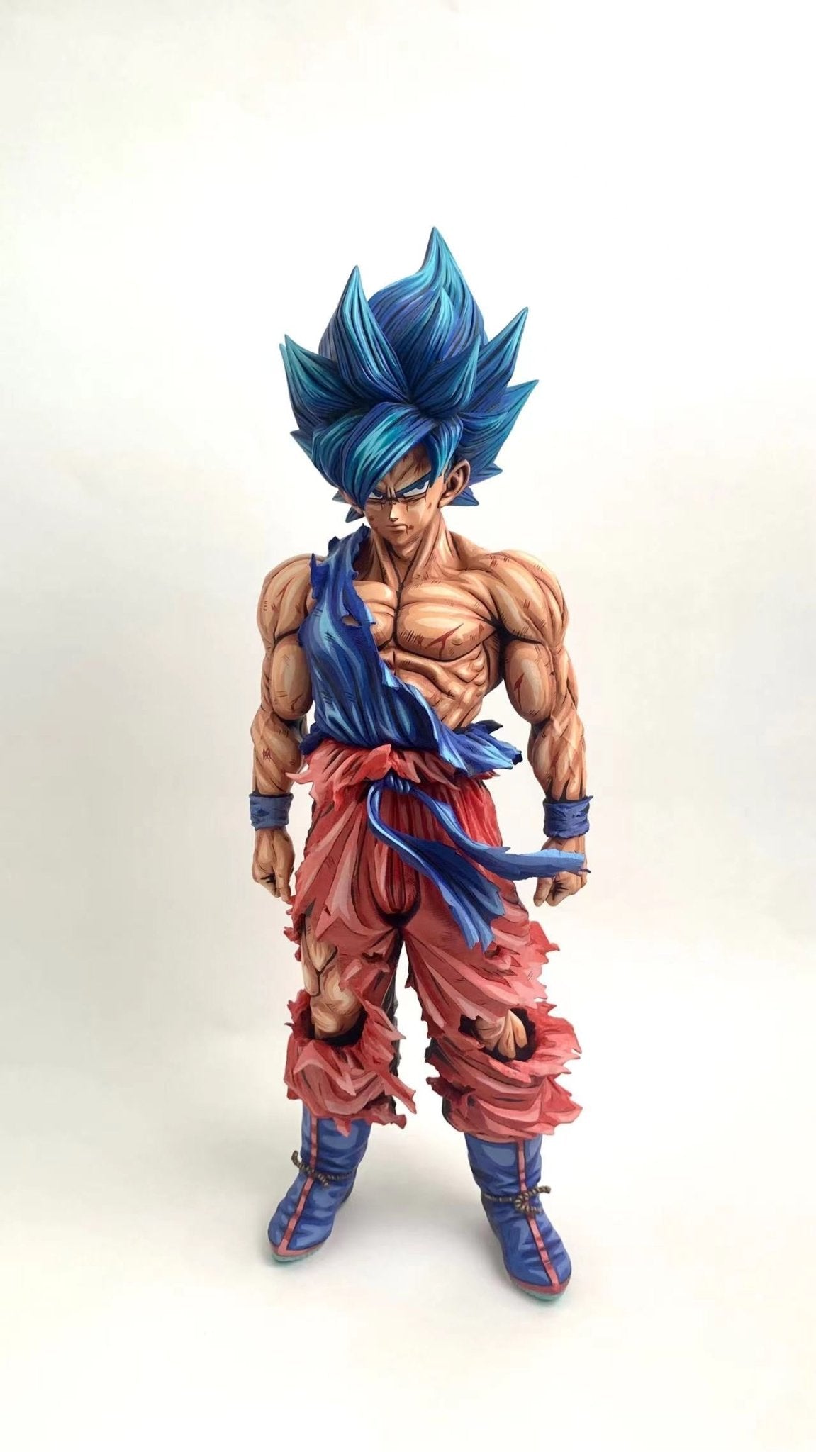 2d comic color dragonball figure repaint-smsp-goku-blue - Lyk Repaint