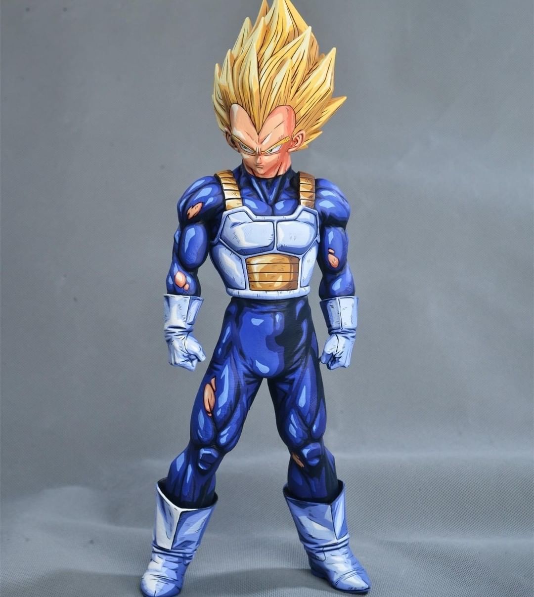 2d comic color dragonball figure repaint-vegeta-stand - Lyk Repaint