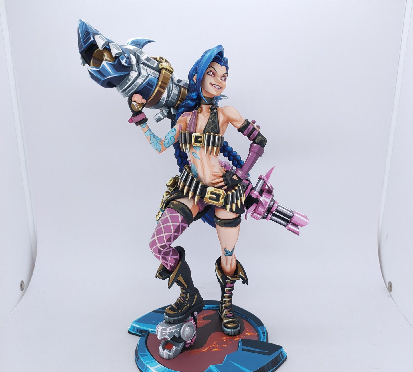 2d comic color League of Legends figure repaint-Jinx - Lyk Repaint