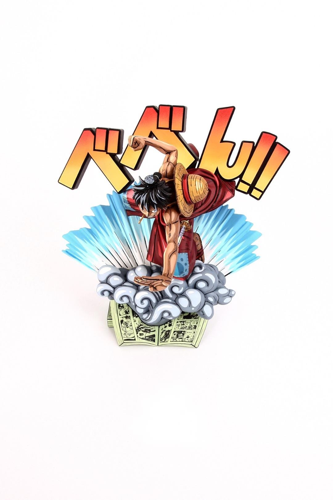 2d comic color one piece figure repaint-luffy stand - Lyk Repaint