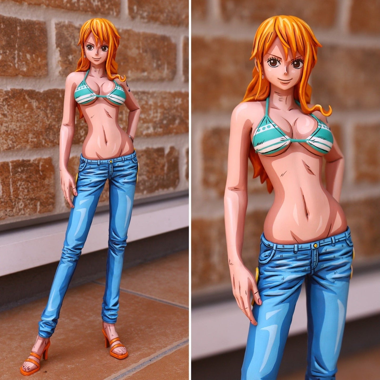 2d comic color one piece figure repaint-nami-stand - Lyk Repaint
