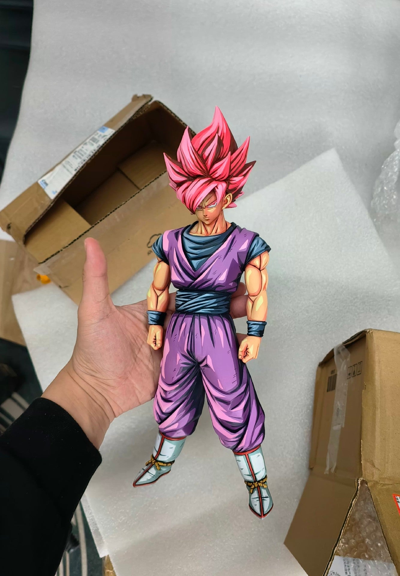 2D Painting 2D DRAGONBALL figure repaint Pink Goku - paintingmodel