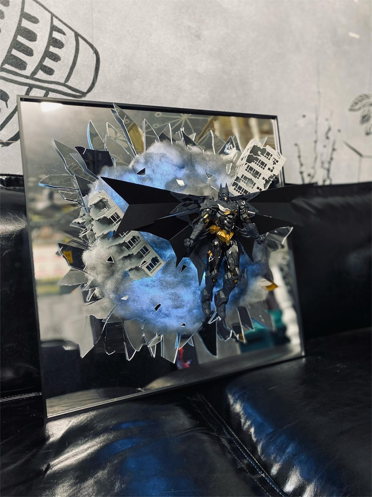 Broken Mirror-Batman figure-Body Black Flying Stance