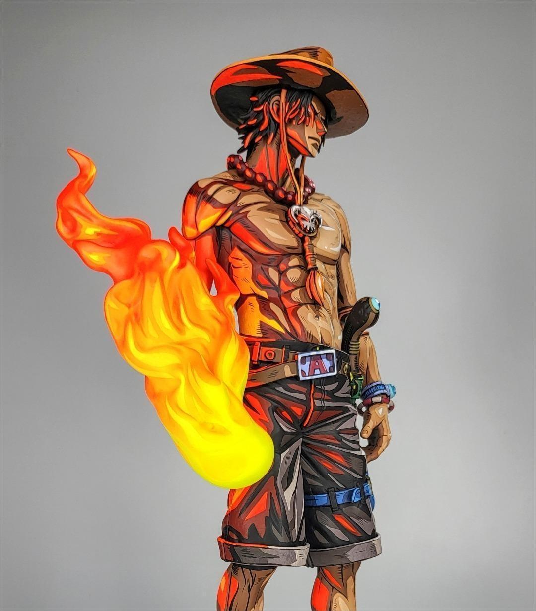 One Piece Anime coating Comic color effect model-Ace - Lyk Repaint