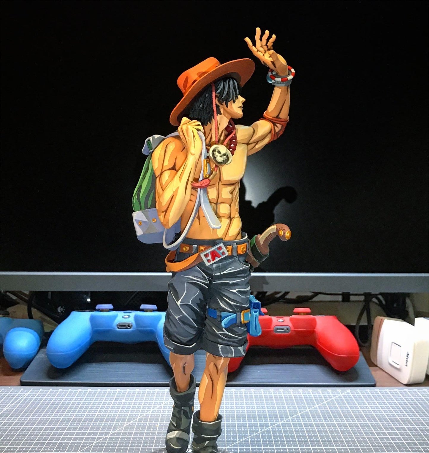 One Piece Anime coating Comic color effect model .Portgas·D· Ace - paintingmodel