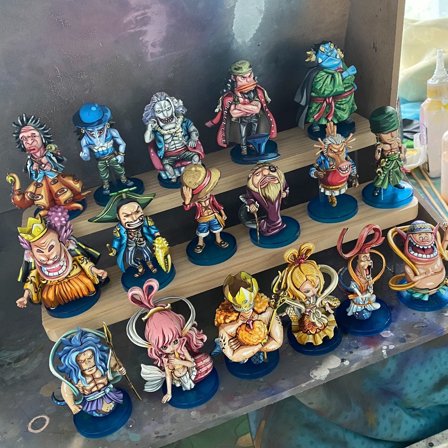 One Piece wcf fish man island manga color figure repaint - Lyk Repaint