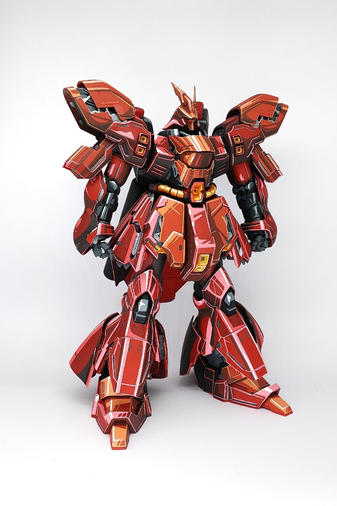 repaint mg card version sazabi 2d effect - paintingmodel