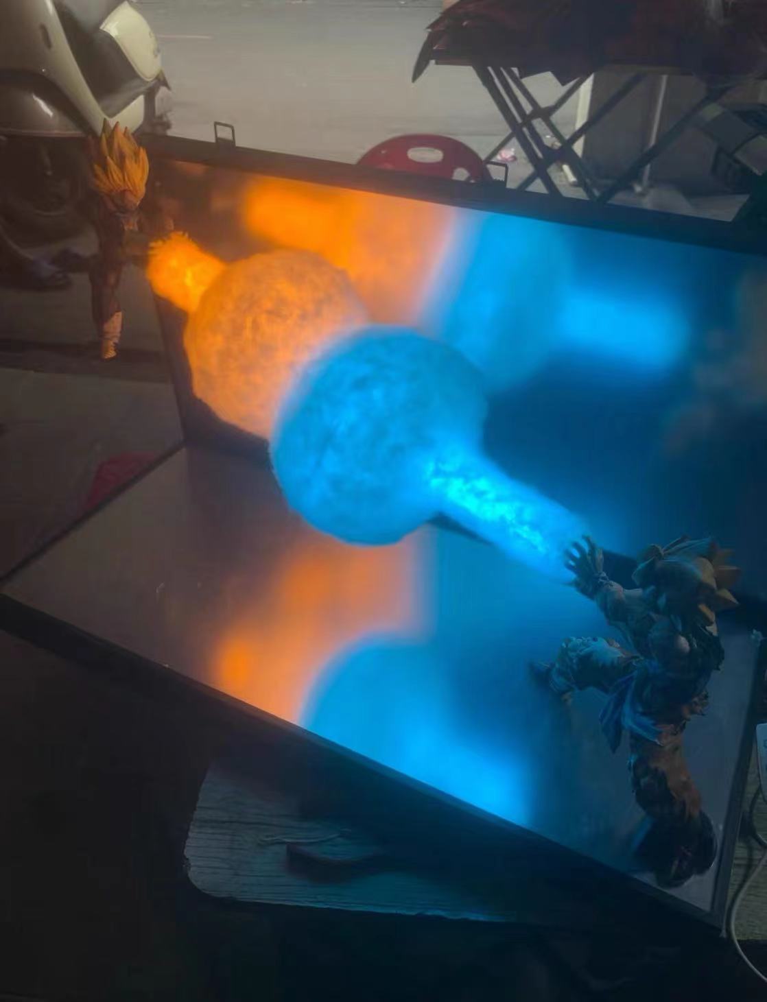 Repainted against Bo goku and vegeta, broken mirror effect, with light effect - Lyk Repaint