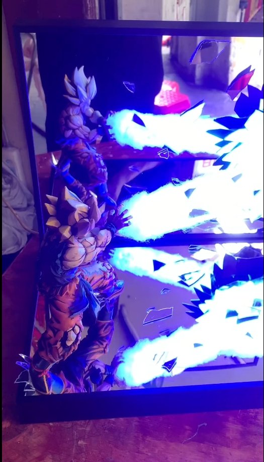 Repainted against Bo goku, broken mirror effect, with light effect - Lyk Repaint