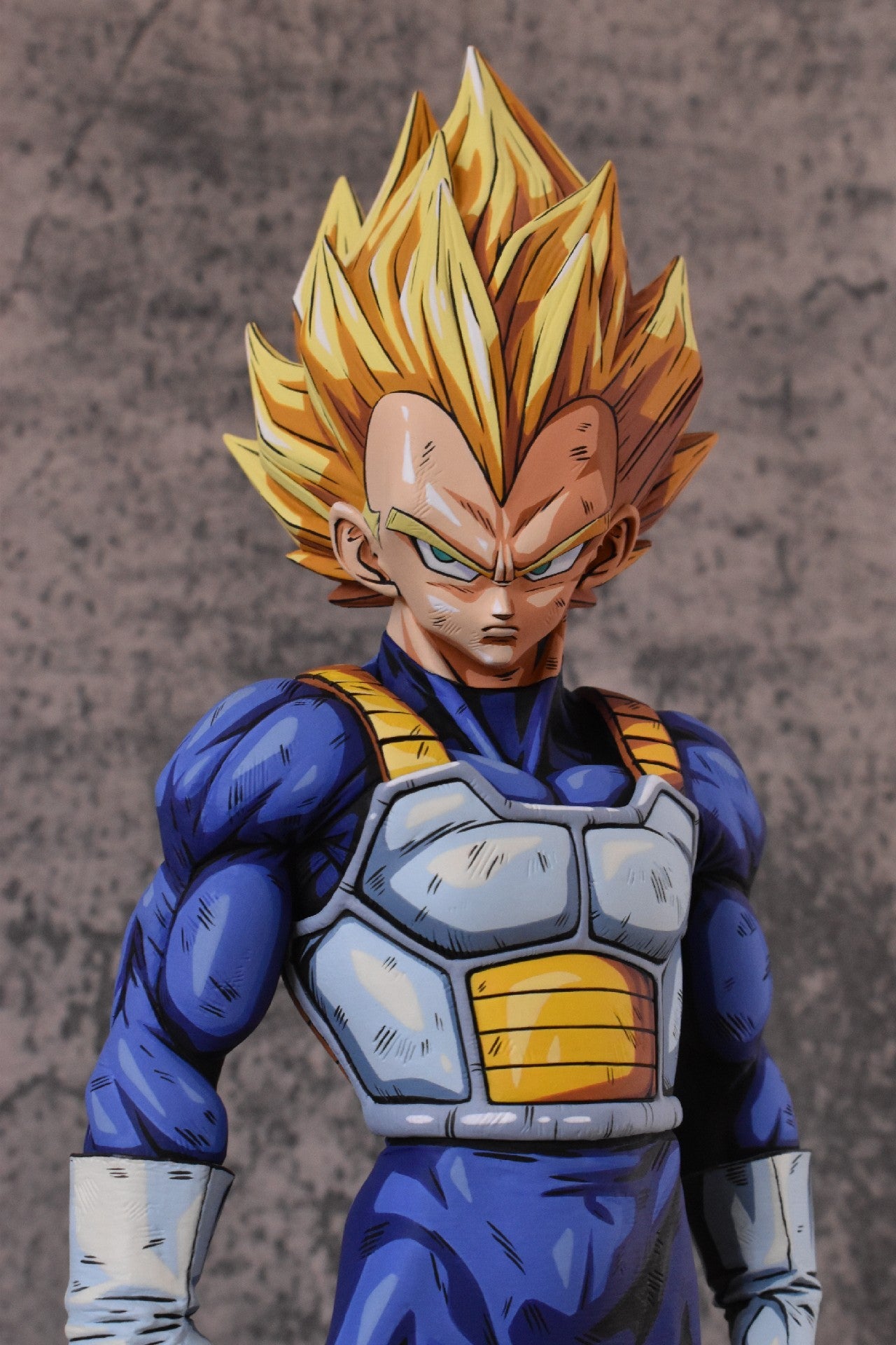 Repainted Dragon Ball figure, Super Saiyan 2 Vegeta - Lyk Repaint
