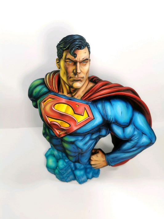2d comic color comic DC figure repaint - superman - Half body - Lyk Repaint