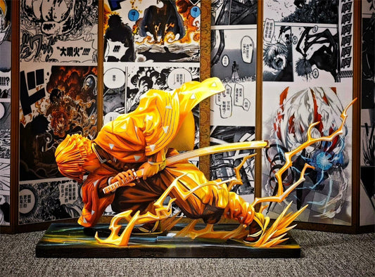 2d comic color comic Demon Slayer figure repaint - Zenitsu Agatsuma - Lyk Repaint