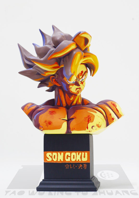 2d comic color comic dragonball figure repaint - goku - bust - Lyk Repaint