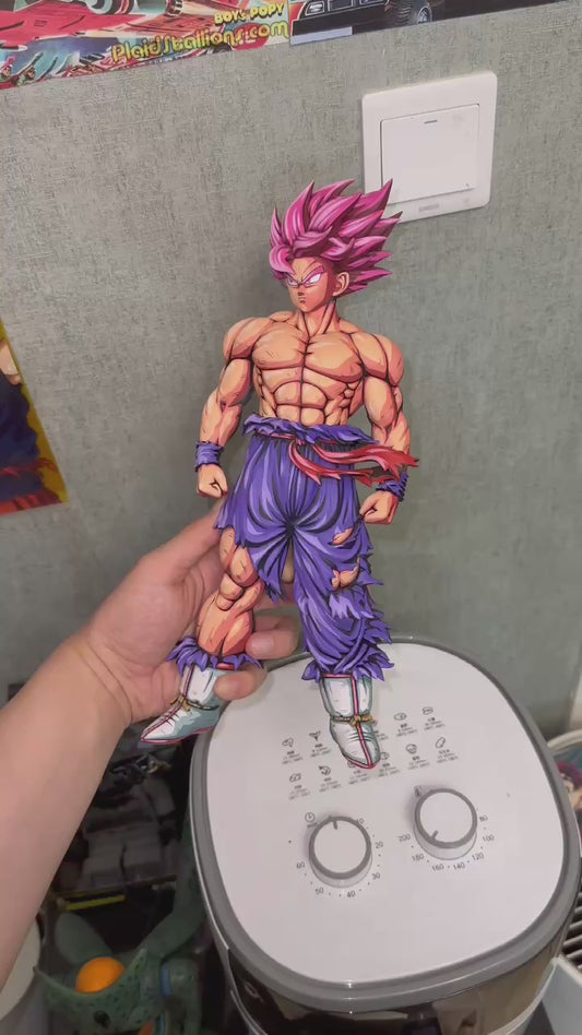 2d comic color Dragon Ball Super figure repaint-goku-pink