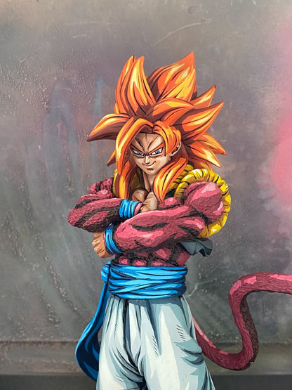Repaint 2D Comic Color Dragon Ball Figure - Super Saiyan 4 Goku