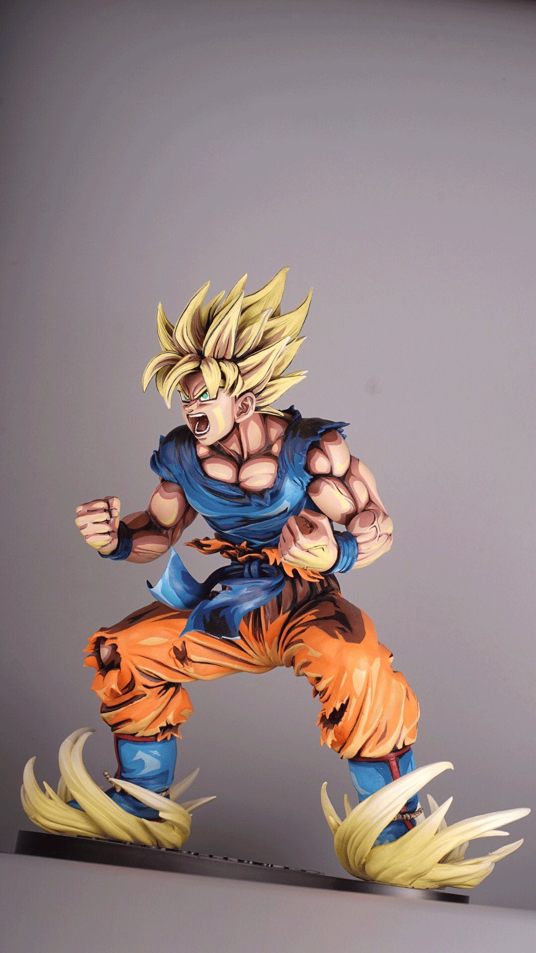FIGURINE SON GOKU Repeint Peinture 2D Coloriage Dragon Ball Ichibankuji FIGURINE SON GOKU Repeint Peinture 2D Coloriage Dragon Ball Ichibankuji