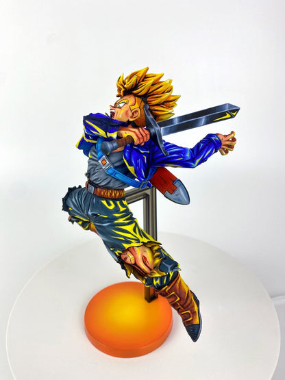 2d comic color Dragon Ball Figure repaint-Trunks- jumping knife - Lyk Repaint