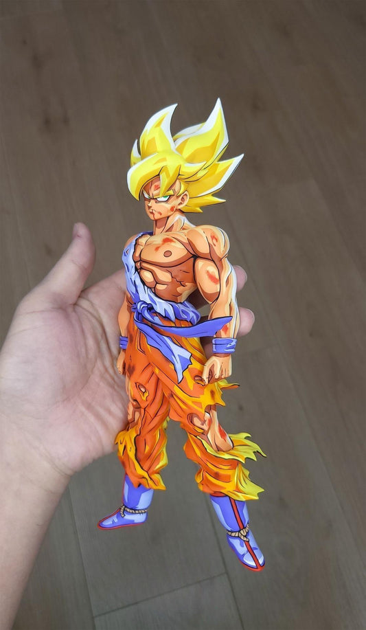 2d comic color dragonball figure repaint-Goku-super - Lyk Repaint