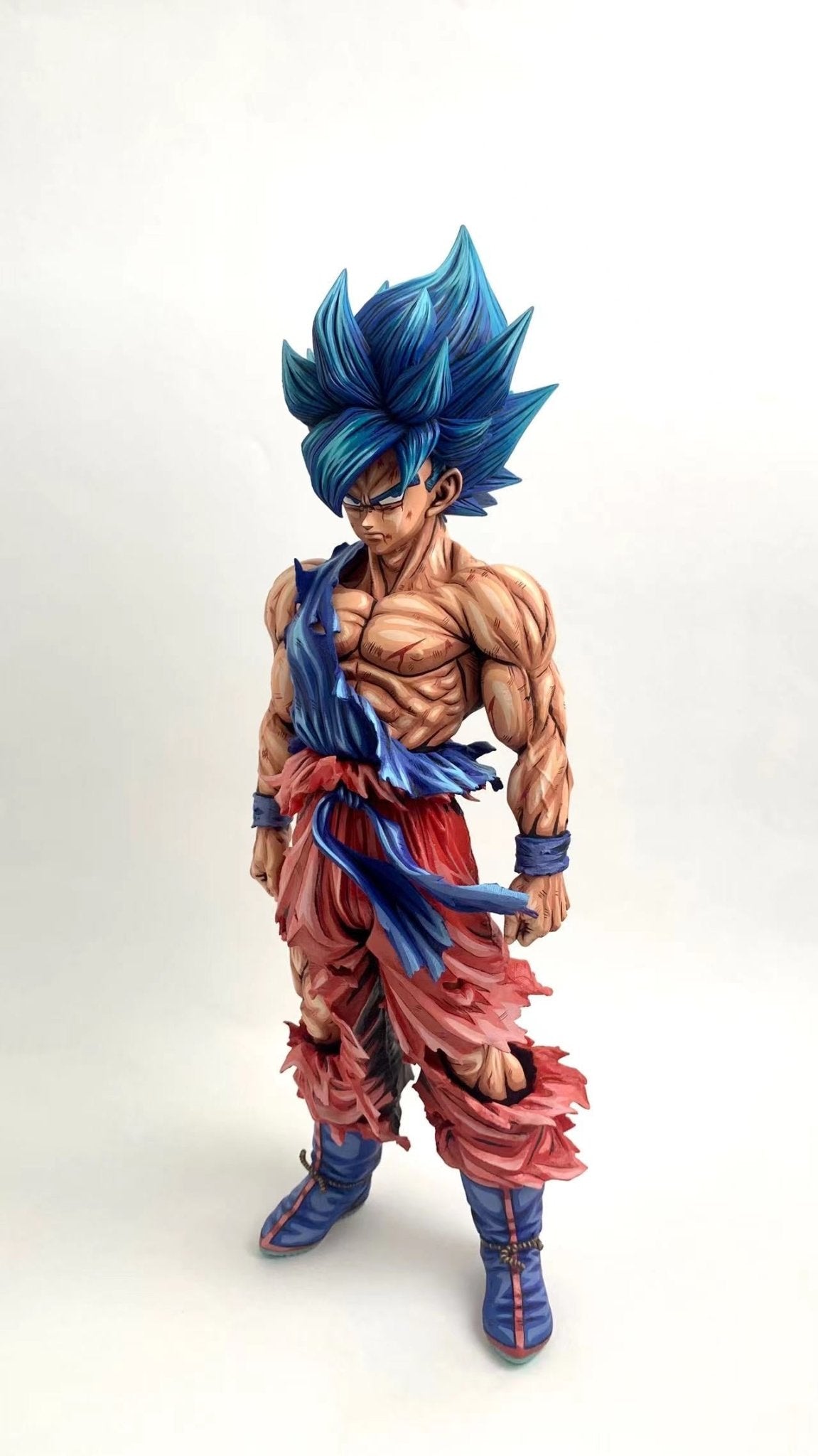 2d comic color dragonball figure repaint-smsp-goku-blue - Lyk Repaint