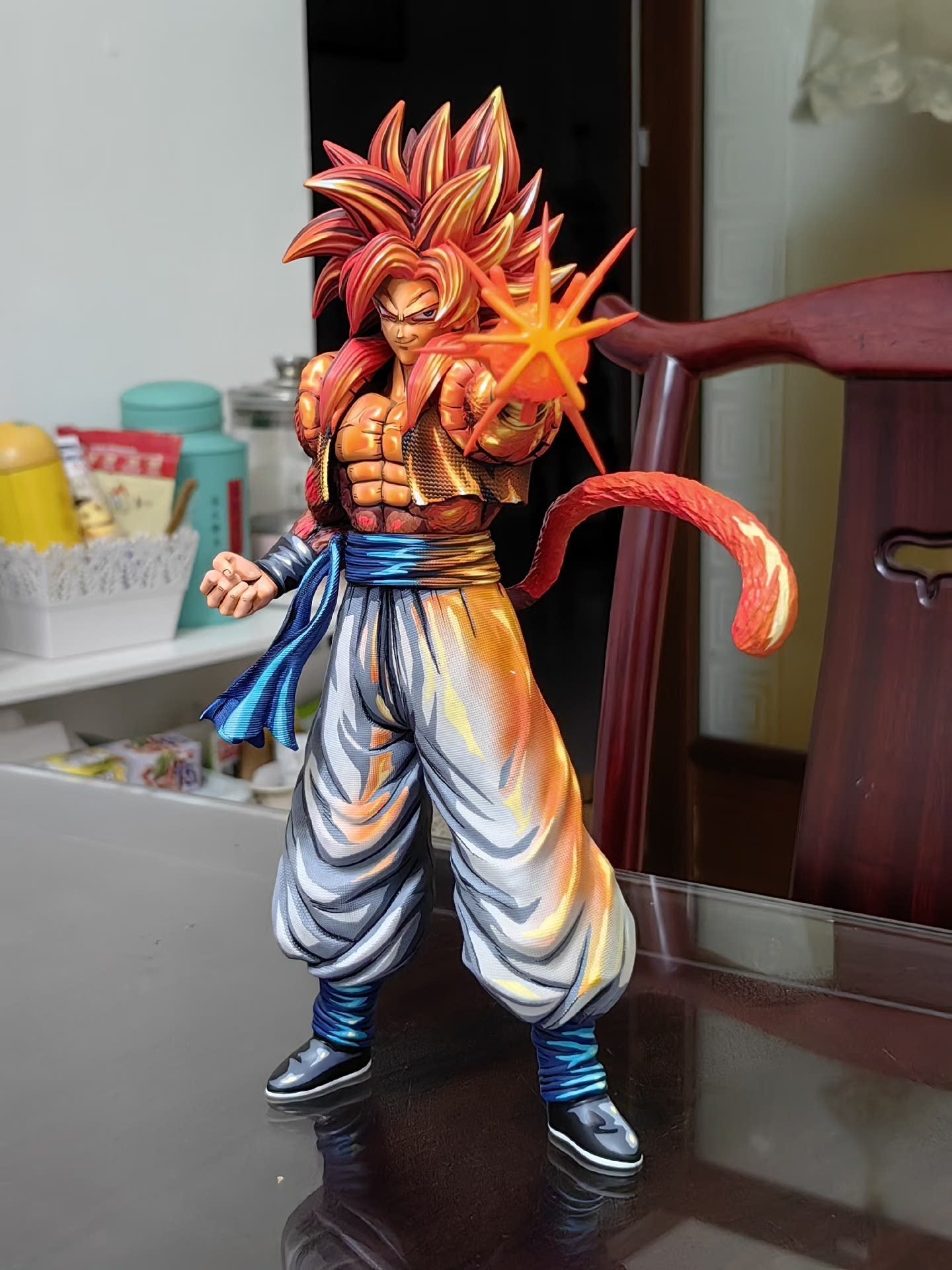 2d comic color dragonball figure repaint-ssj4 gogeta - Lyk Repaint