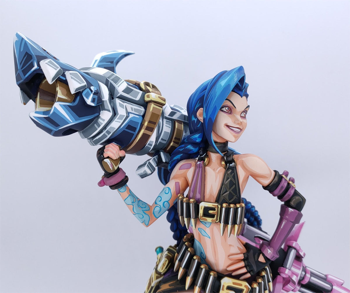2d comic color League of Legends figure repaint-Jinx – Lyk Repaint