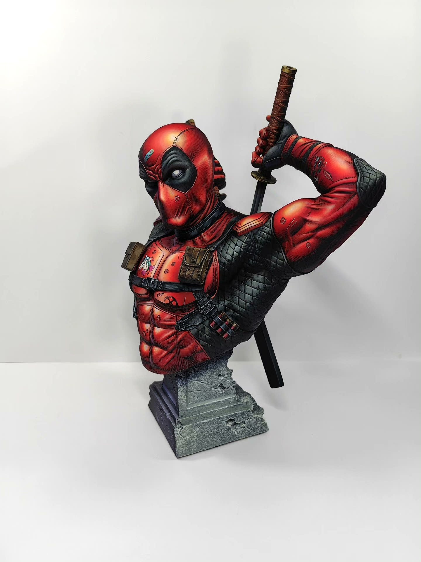2d comic color marvel figure repaint-Deadpool - Lyk Repaint