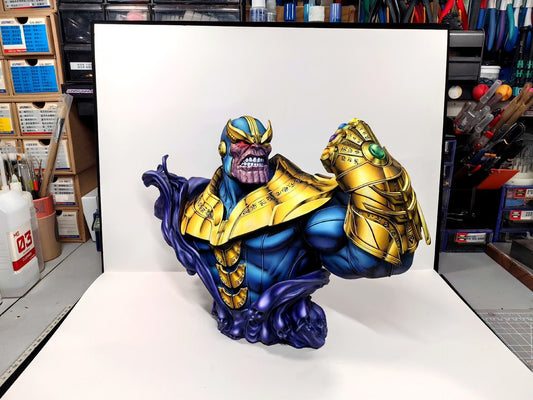 2d comic color marvel figure repaint-thanos - Lyk Repaint