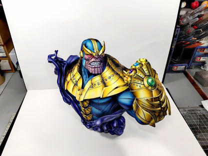 2d comic color marvel figure repaint-thanos - Lyk Repaint