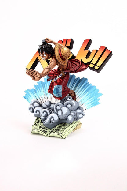 2d comic color one piece figure repaint-luffy stand - Lyk Repaint