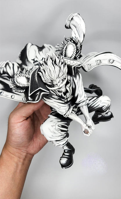 2d comic color one piece figure repaint- roger and whitebeard - Lyk Repaint