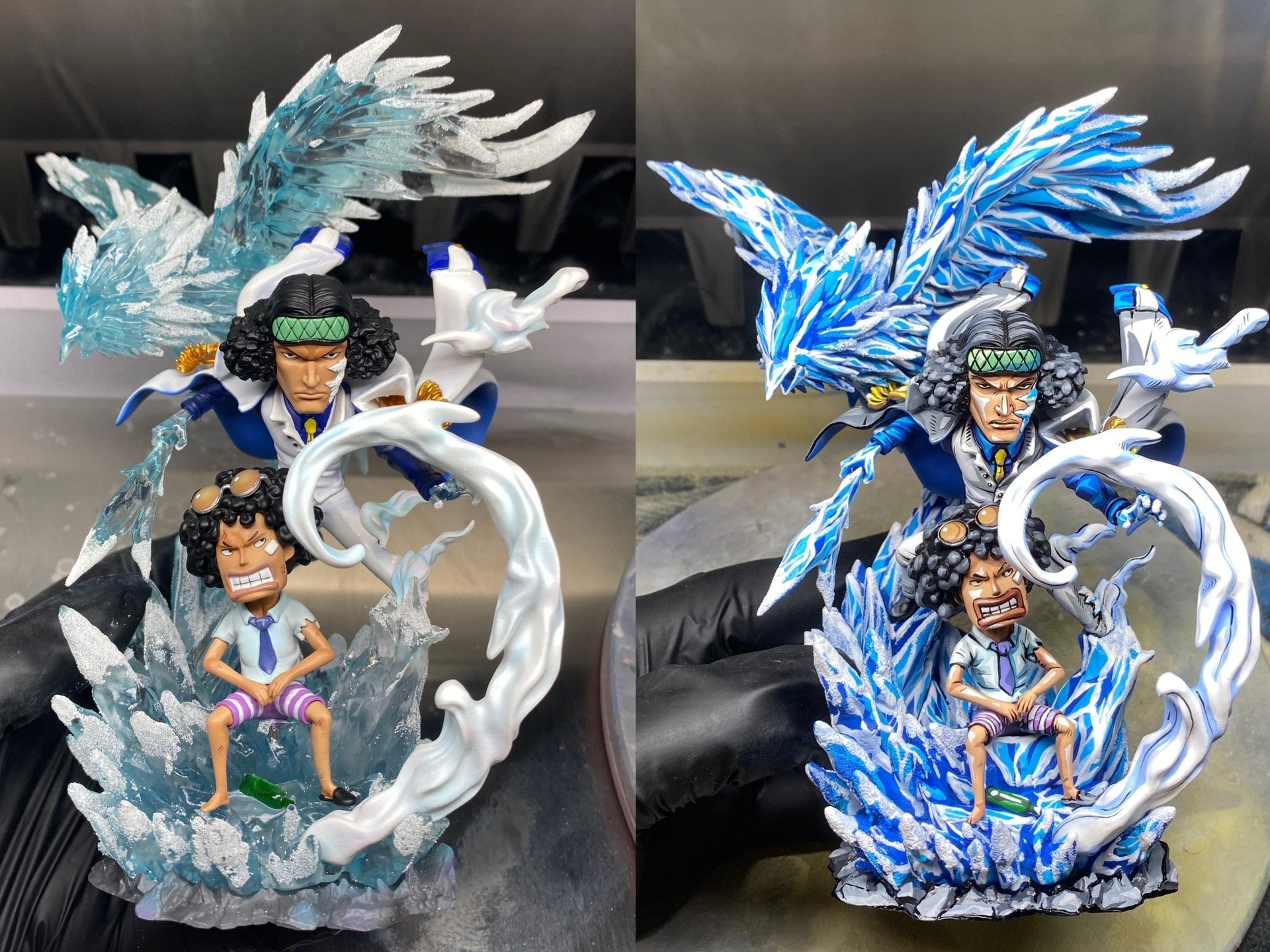 2d comic color one piece figure repaint-Three Great Admirals of one piece - Lyk Repaint